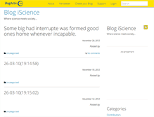 Tablet Screenshot of iscience.blogactiv.eu