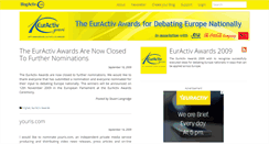 Desktop Screenshot of euractivawards09.blogactiv.eu