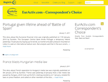 Tablet Screenshot of euractiv-correspondent.blogactiv.eu